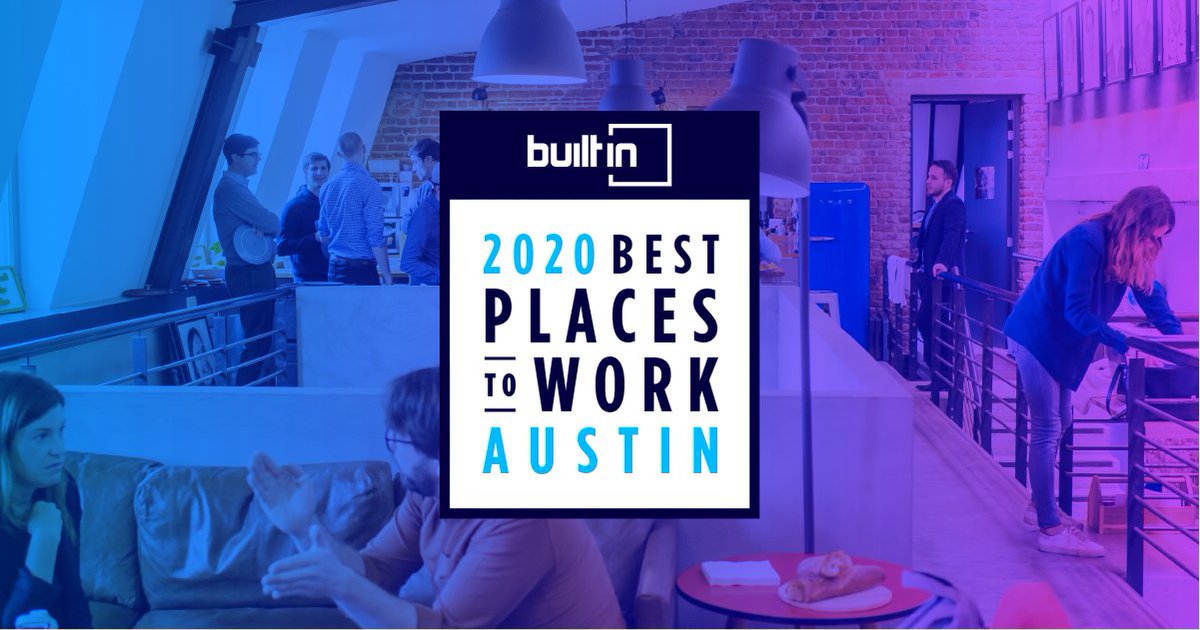 Khoros's tweet image. Wow, thanks, Built In! It’s an honor to be featured in the 2020 list as the No. 1 Best Place to Work in Austin, and we couldn’t have done it without our amazing team. Follow us on @BuiltInAustin and learn how you can join Khoros: bit.ly/383iyXu