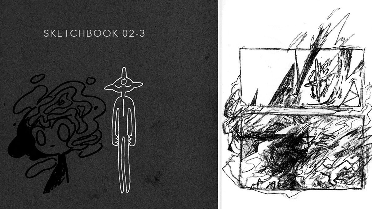 SKETCHBOOK 02-3 PDF is now available on gumroad! $1+
Link in thread below!? 