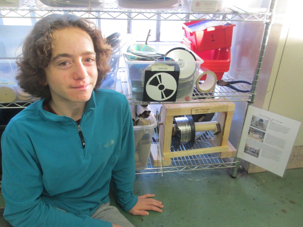 DavidsonMakers's tweet photo. Celebrating Monday's problem-solving hero! Luke noticed the mess that was our bin of solid wire and created an amazing organizational rack! Pics of this year's STAR service projects: https://t.co/y5qoGTyajT #makeitbetter #makeadifference #mt https://t.co/FHHBp0eRT3