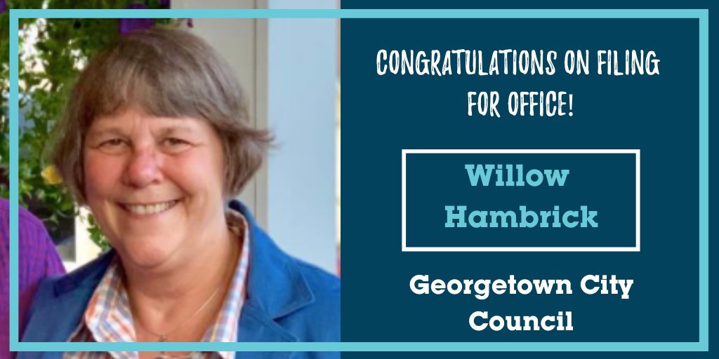 That's not all... Join us in congratulating Willow Hambrick on filing for office!