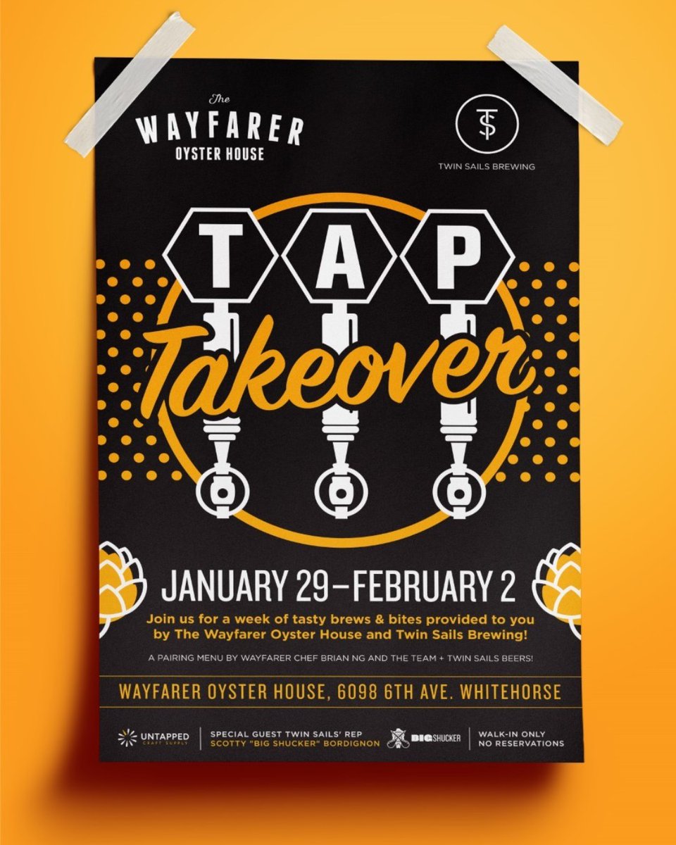 Our first Tap Takeover in Yukon!
Come out to this amazing venue for a taste of one of the hottest breweries in Canada.
.
.
.
#wayfareroysterhouse #north60shuck #exploreyukon #twinssailsbeer #twinsailsbrewing #hangingwithbigshucker #untapped #untappedcraft #untappedYK