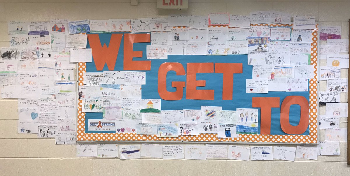 coachcoope's tweet image. The #WeGetTo motto is in full swing here  @ Eagle Elementary @PMEagleES ! How lucky are we that #WeGetTo share this amazing message !! @PMcoachGALL @PatMedAthletics @DezyStrong
