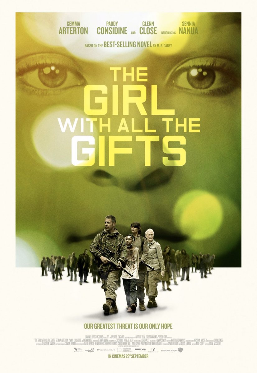 44. The Girl With All The Gifts (2016)One of the most thrilling and satisfying zombie films in recent memory. Sennia Nanua a revelation as the titular girl, Glenn Close also iconic. Scientist and teacher with opposing ethics fight for survival with a special girl named Melanie
