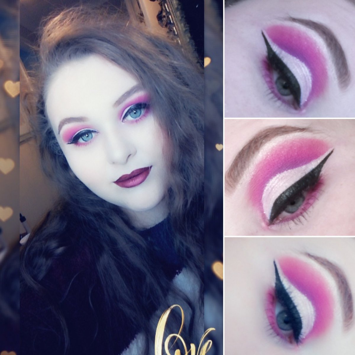 Using my @JeffreeStar #peppermintfrost palette and #thirsty palette @MakeupRVLTN #foreverflawlessconstellation palette 
Full product list on my instagram.com/X.eye_am_holly…  #makeup #eyeshadow