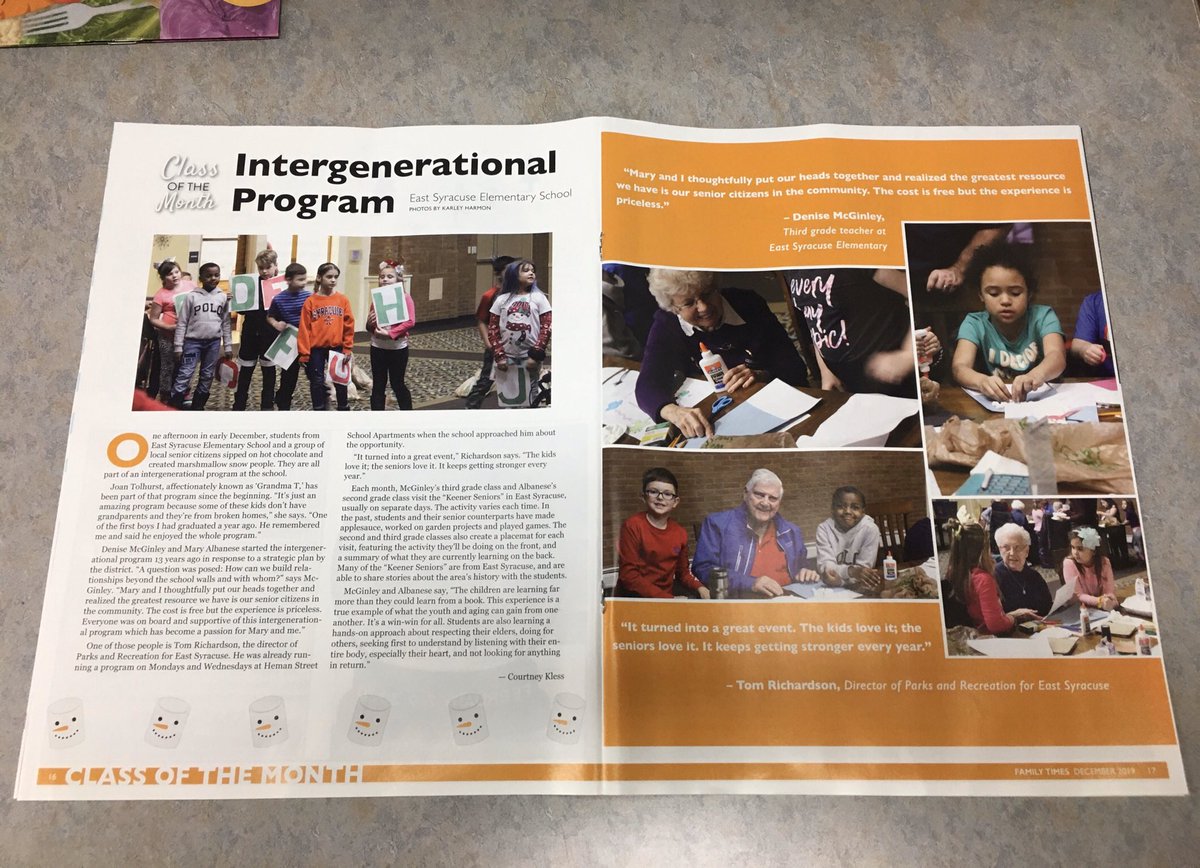 ESM Central Schools (@esmschooldist) on Twitter photo Check out the January issue of Family Times to read about ESEās intergenerational program led by <a href="/Mrs_McGinley/">SzubaMcGinley</a> and <a href="/missalbanese2/">Mary Albanese</a> Students & seniors have been building relationships for 13 years in this amazing program! Check out the January issue of Family Times to read about ESEās intergenerational program led by <a href="/Mrs_McGinley/">SzubaMcGinley</a> and <a href="/missalbanese2/">Mary Albanese</a> Students & seniors have been building relationships for 13 years in this amazing program!