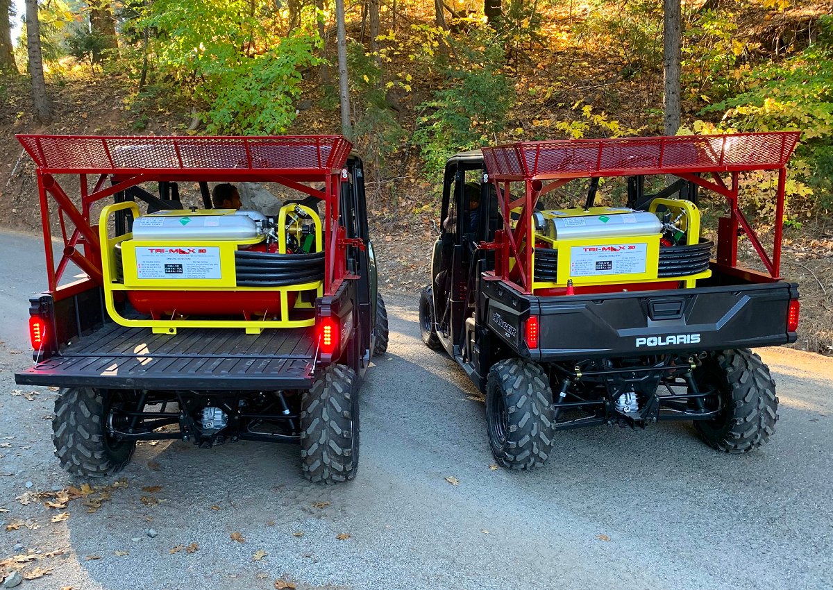 TriMaxCAFS's tweet image. Tri-Max™ Fire Suppression Technologies
trimax.us 530-722-0272
Markit! Forest Management takes delivery of their new TRIMAX 30 Skid units. 30gl of water makes 600 gallons of foam. Be prepared. Call Us.
#firesuppression #fireseason #wildfire #firefighting #cafs