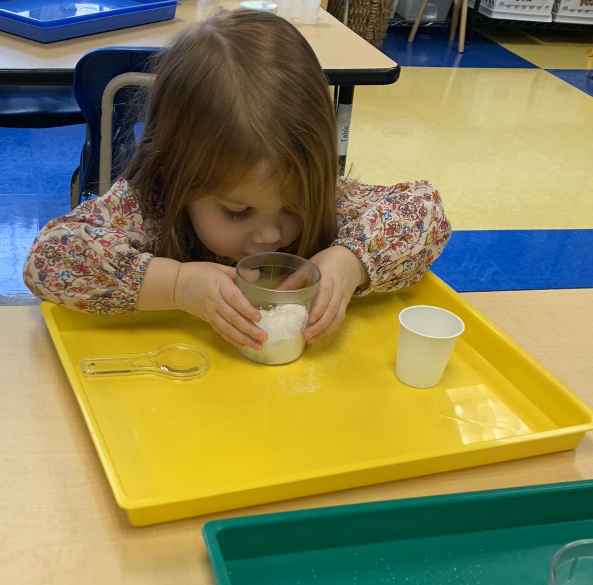 MsT_trinity's tweet image. After learning all about snow in science, Early Learners made their own snow. #TrinityLearns