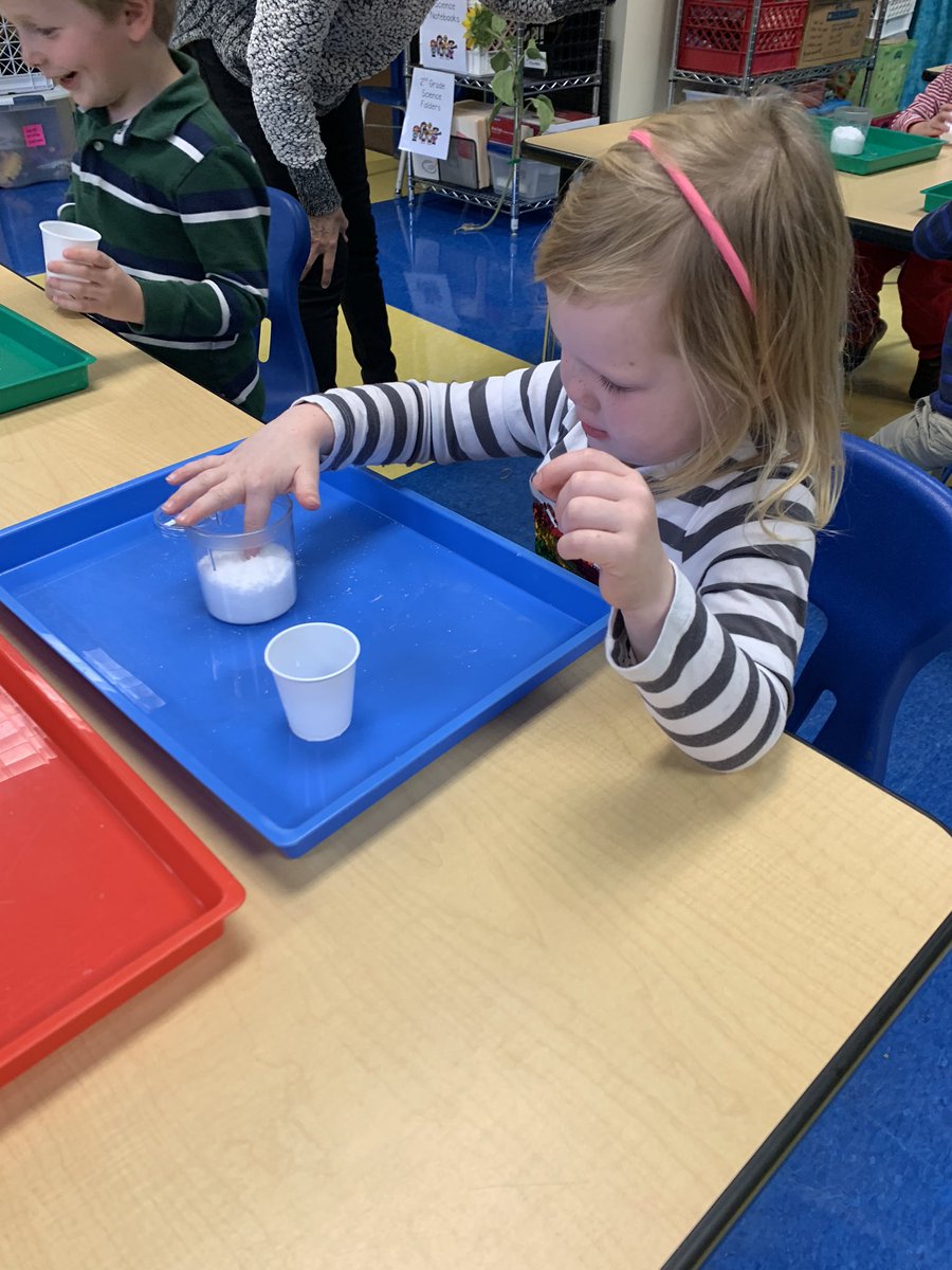 MsT_trinity's tweet image. After learning all about snow in science, Early Learners made their own snow. #TrinityLearns