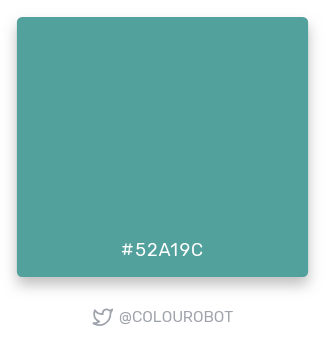 colourobot's tweet photo. #52a19c https://t.co/zGpF1JcKQO