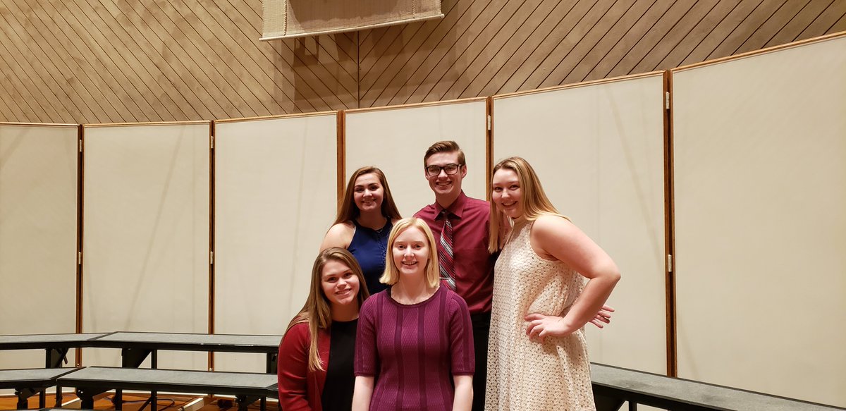 SCCycloneMusic's tweet photo. 70th Annual Dorian Vocal Festival-ready to sing! AllieD, MakenaD, AmberO, BryanB &amp; BrookeS https://t.co/zrI6lOSBYv