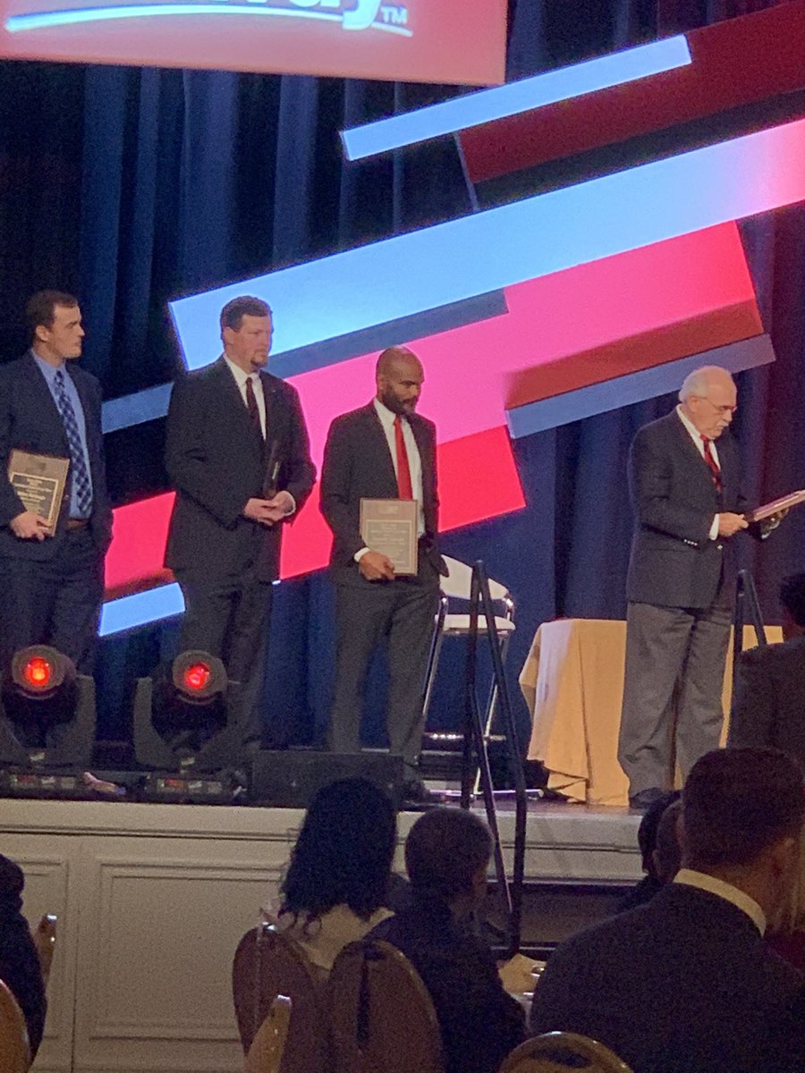 CSUPFootball's tweet photo. Proud to see Leo accept the Division 2 AFCA assistant coach of the year!!! #chasingexcellence #darkside https://t.co/RQVledQ9di