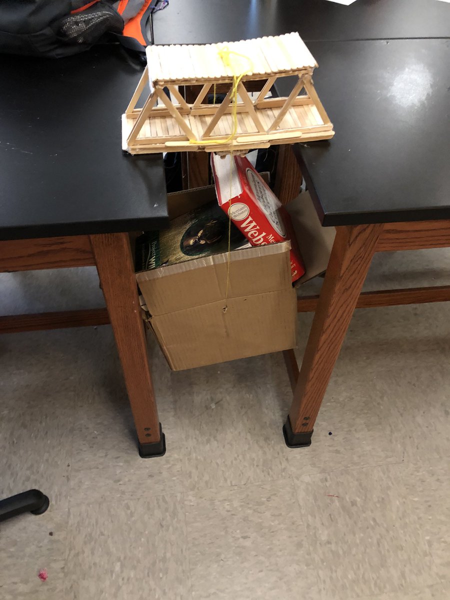 KKeriazes's tweet photo. Project choice board bridge construction testing today @GIMiddleSchool! It’s been great seeing the excitement and ownership of learning students possess about projects created and selected by them! #OAISS #GISAscience8 #STEM https://t.co/PA5CXK4NZU