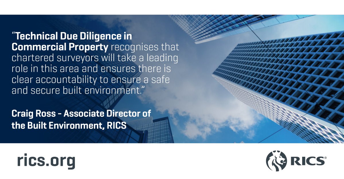 Newly introduced guidance standardises technical due diligence reports and promotes health and safety awareness during the reporting process. 

Guidance comes into effect from 1 April 2020.  bit.ly/2RbLsxV
