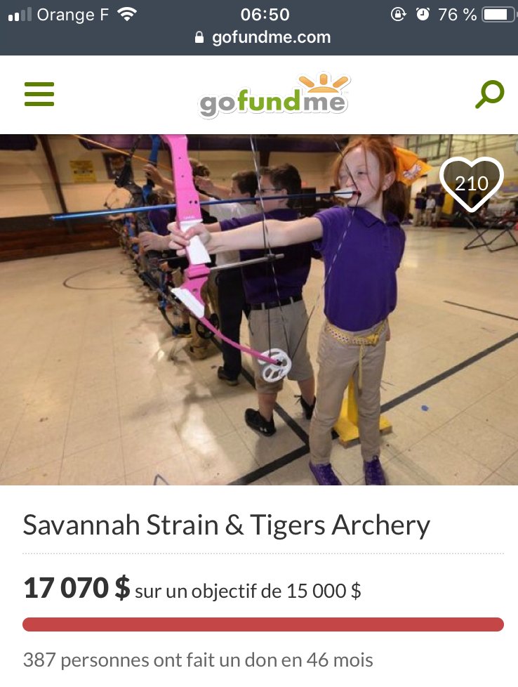 During those 8 years, the Arrow and  #Olicity fandom has been an amazing community, and often helped fandom friends in need. The Savannah Archery campaign, set up by  @mguggenheim , raised 17,070$ to send Savannah and her archery team to the NASP National Competition  #Arrow