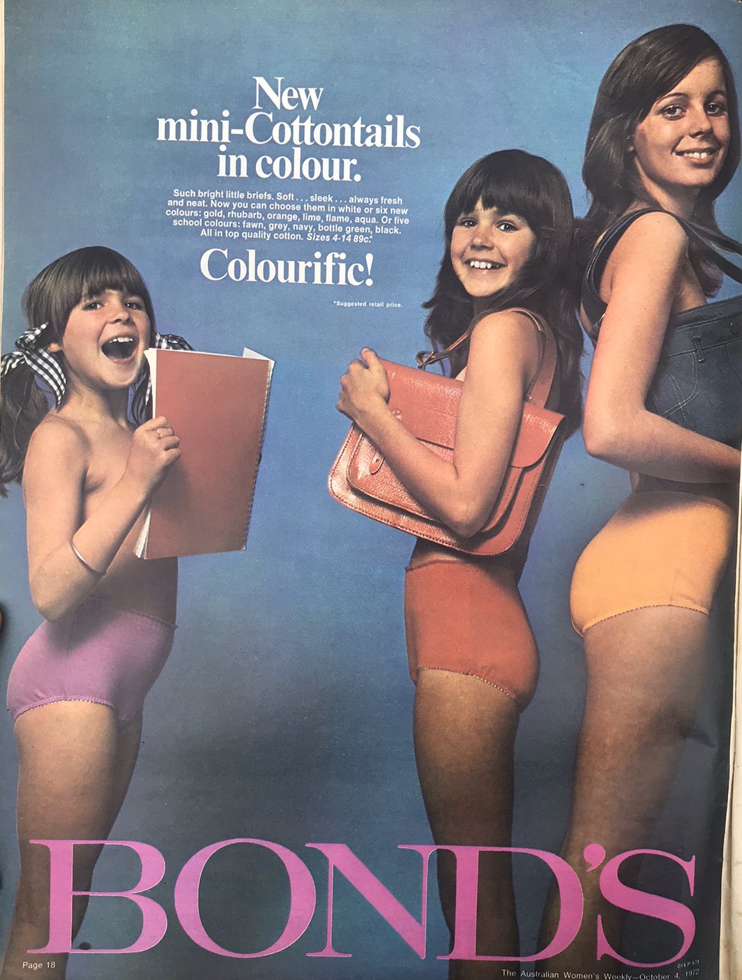 70s Fashion on X: I like big pants and I can not lie @BondsAus #1970s # underwear #advertising  / X