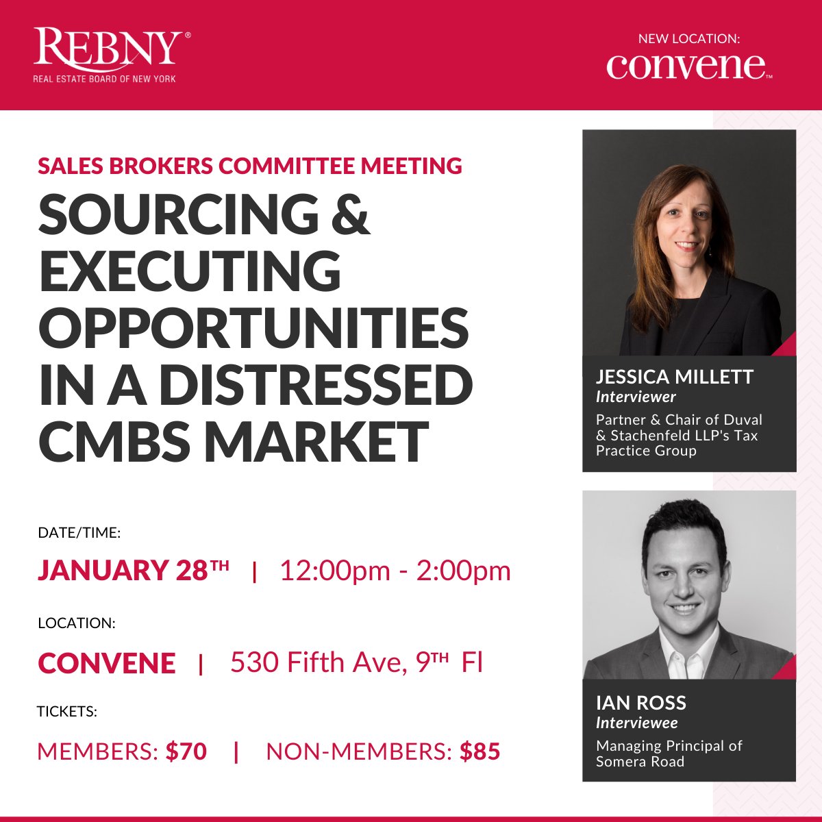 Meet <a href="/ianross222/">Ian Ross</a>: A creative investor who runs @Somera_Road, a fast-growing #privateequity firm. Alongside Jessica Millett, he’ll share how he finds and maximizes distressed CMBS #realestate opportunities in non-core markets. Register now bit.ly/2ZCtV5V