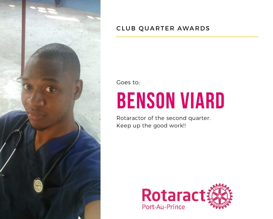 ROTARACTOFPAP's tweet photo. Merci pour votre dévouement!
#proudrotaractors #proudmembers #ImpactThroughUnity #rd7020impact #RD702Unity #rotaractofpap #district7020 https://t.co/Km90m4U1mA