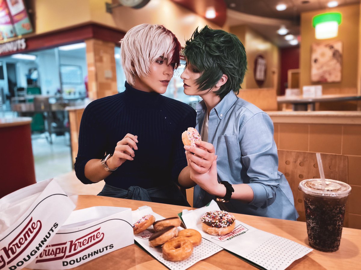 AKrCosplay's tweet photo. I hope you don't mind, 
That I put down in words... 
How wonderful life is while you're in the world.

Here’s our super late Birthday set for Todoroki, Enjoy 🍩🖤 https://t.co/CgOebURe4H