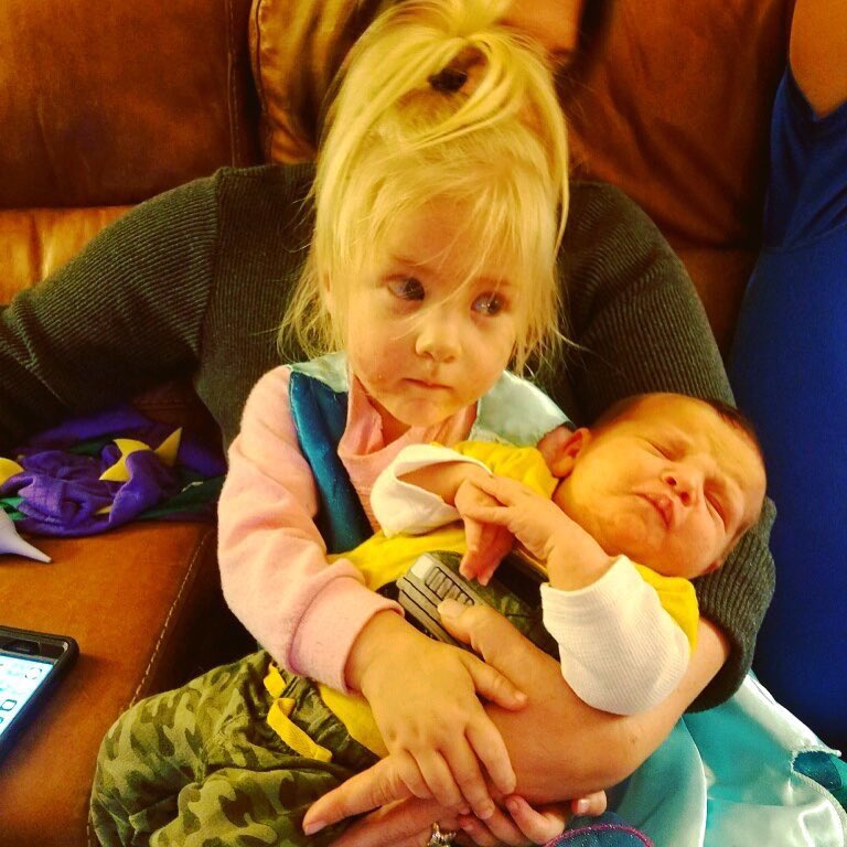 HeatherShrader9's tweet photo. Them: So CUTE! When are you having another one?  

Me: https://t.co/OsVhftnj89