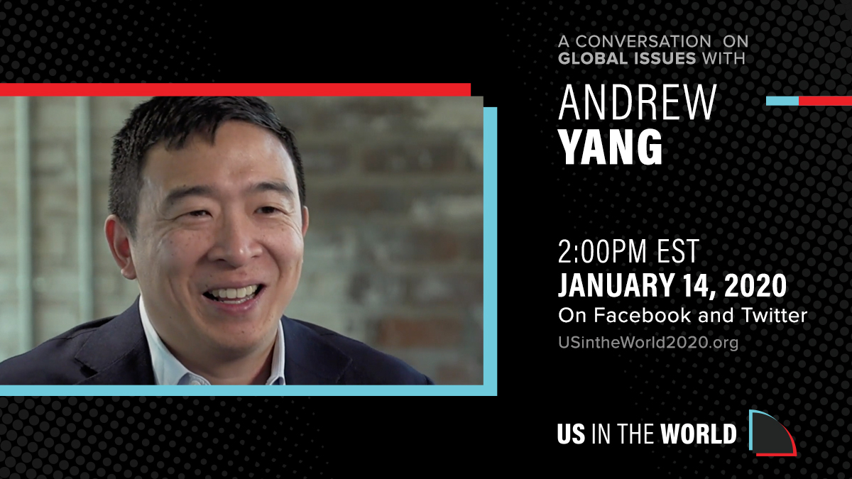 OxfamAmerica (@oxfamamerica) on Twitter photo We are so excited to announce our #USintheWorld2020 Presidential Candidate Interview Series where we have real conversations with candidates about foreign policy. Tune in Tuesday 1/14 at 2pm for our first interview with <a href="/AndrewYang/">Andrew Yang🧢⬆️🇺🇸</a>! We are so excited to announce our #USintheWorld2020 Presidential Candidate Interview Series where we have real conversations with candidates about foreign policy. Tune in Tuesday 1/14 at 2pm for our first interview with <a href="/AndrewYang/">Andrew Yang🧢⬆️🇺🇸</a>!