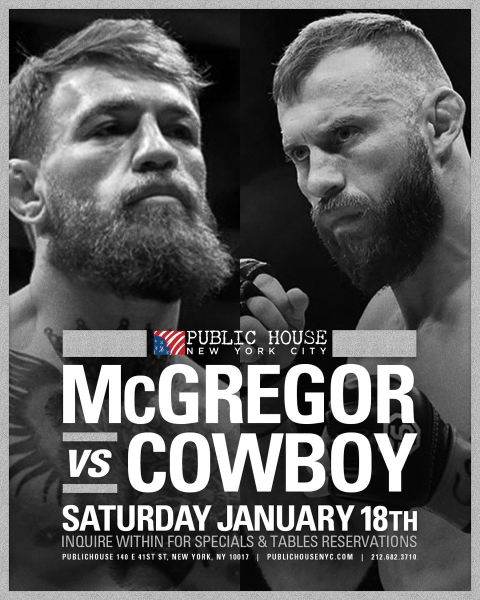 publichousenyc's tweet image. Knock it out like Fight Night at @publichousenyc this Saturday! Contact for Table Reservations and Specials.

☎️ 212.682.3710