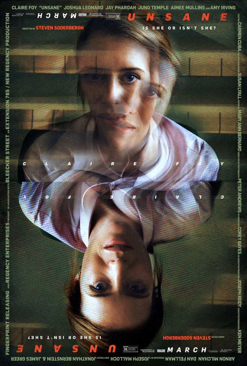 23. Unsane (2018)Claire Foy is iconic in this underrated delight of filmmaking magic: shot completely and expertly on an iPhone. A young woman is committed to a mental institution where she’s confronted with the stalker she’s been running away from: or is it all in her head?