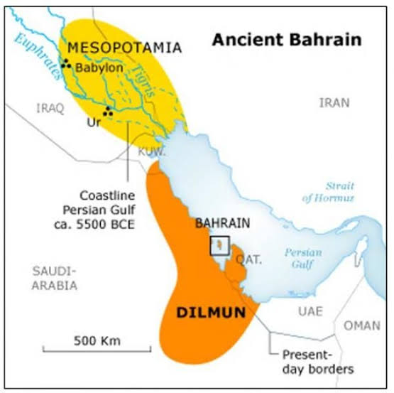 18) Before they packed up and moved into the coastal area of Canaan, the greatest ancient sea-faring people came from Bahrain—a small island in the Persian Gulf.The DILMUNThey WERE the sea traders between the Indus Valley, the Mesopotamian, and the Egyptian cultures.