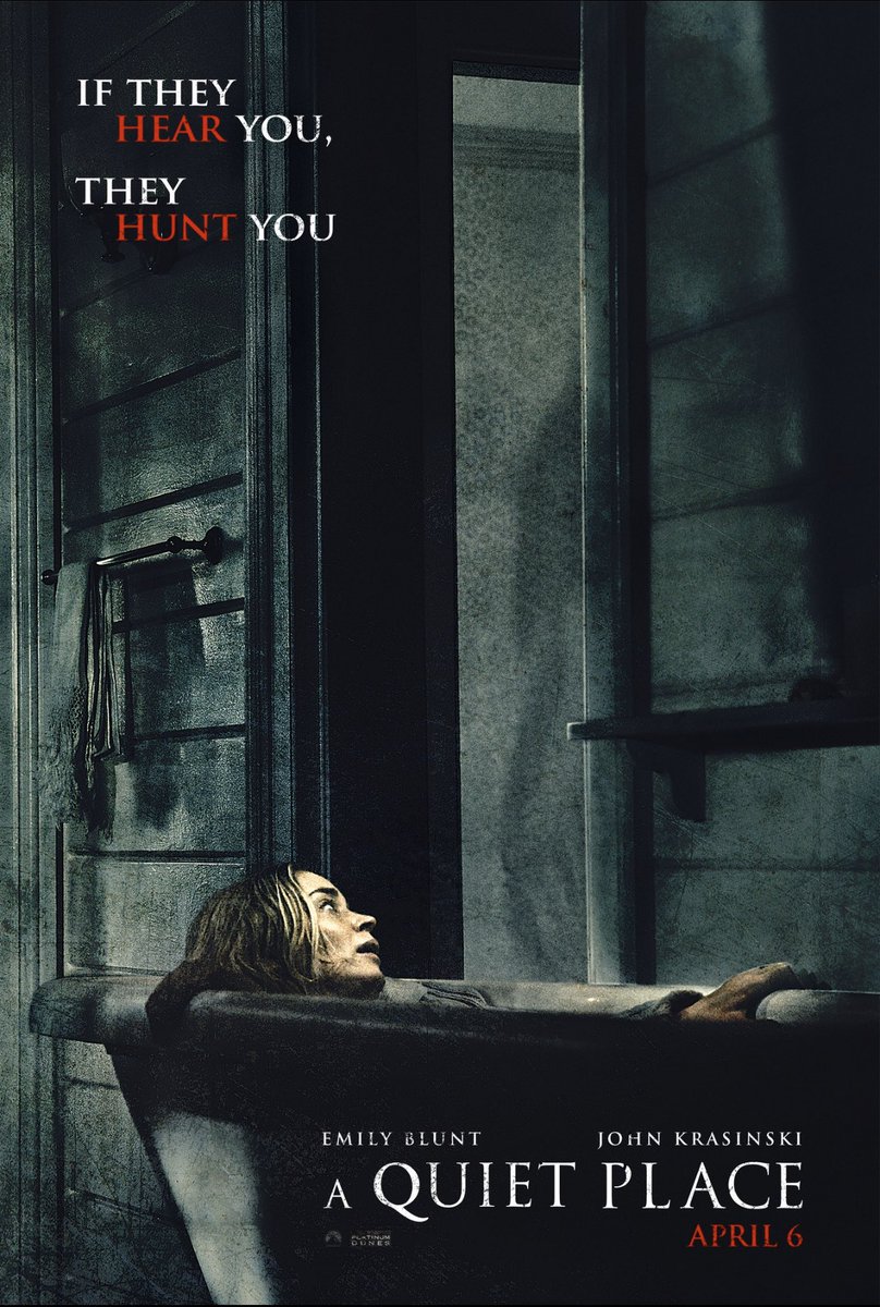 21. A Quiet Place (2018)What a debut for John Krasinski! Him and Emily Blunt take their real life husband wife chemistry into the perfect on screen couple - trying to survive in silence with monsters that have ultra sensitive hearing. Could hear a pin drop in every screening