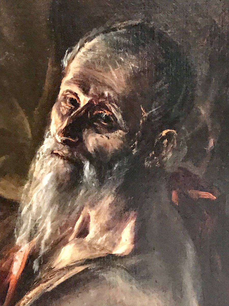 OuchikhKarim's tweet image. Le Greco, L’Adoration des bergers (détail), vers 1579, huile sur toile (Colección Fundación Botin).