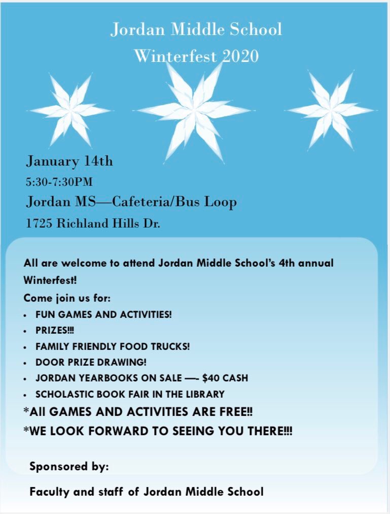 mistyhughes1108's tweet image. Come join us for a great showcase of all the great thing going on at Jordan Middle School. #JordanMsLegends #RomerosRegulators