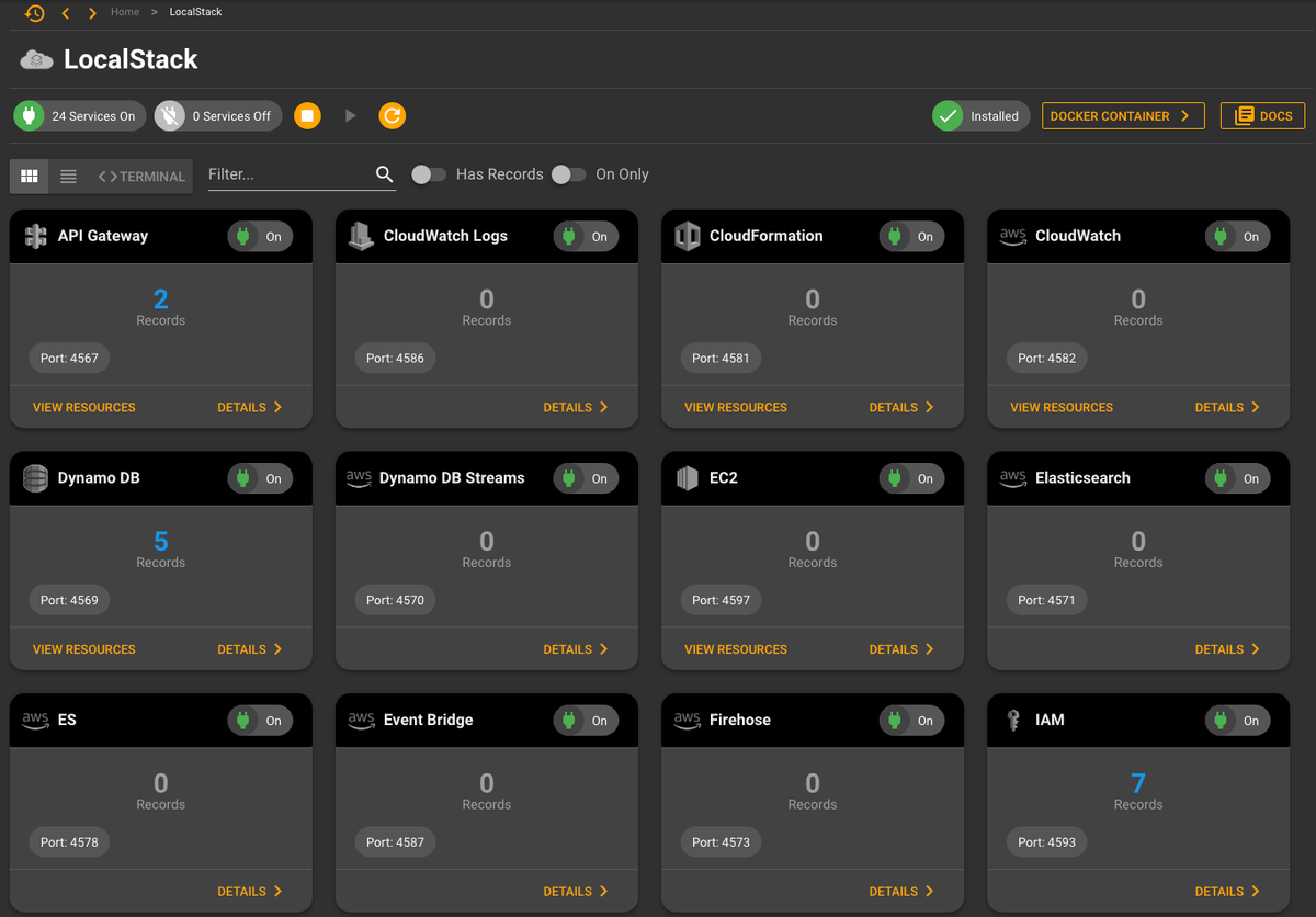 getcommandeer's tweet photo. Version 0.5.0 is released! Check out the new Docker page with Volumes and Images, LocalStack Dashboard, Improved Region Scanner, Side Navigation, and more https://t.co/zLdi5AjcOe #getcommandeer #cloud #aws #serverless https://t.co/oCqrSMkYLE