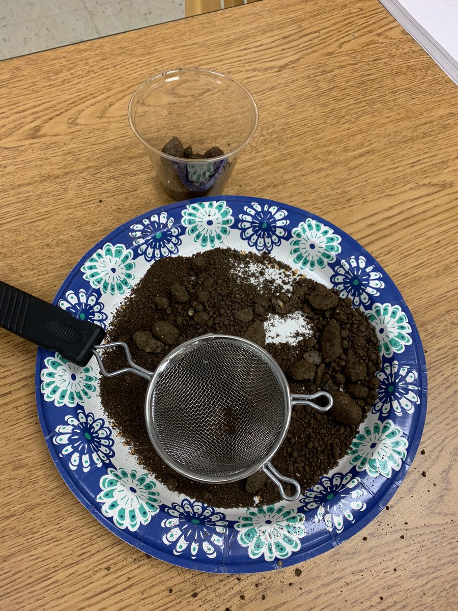 JennBeckman1's tweet photo. 3rd grade discovers what’s in soil. Thanks to the CCES Science Lab for the supplies! Another reason #CCEistheplace2be 😊 https://t.co/vtDATPU4td