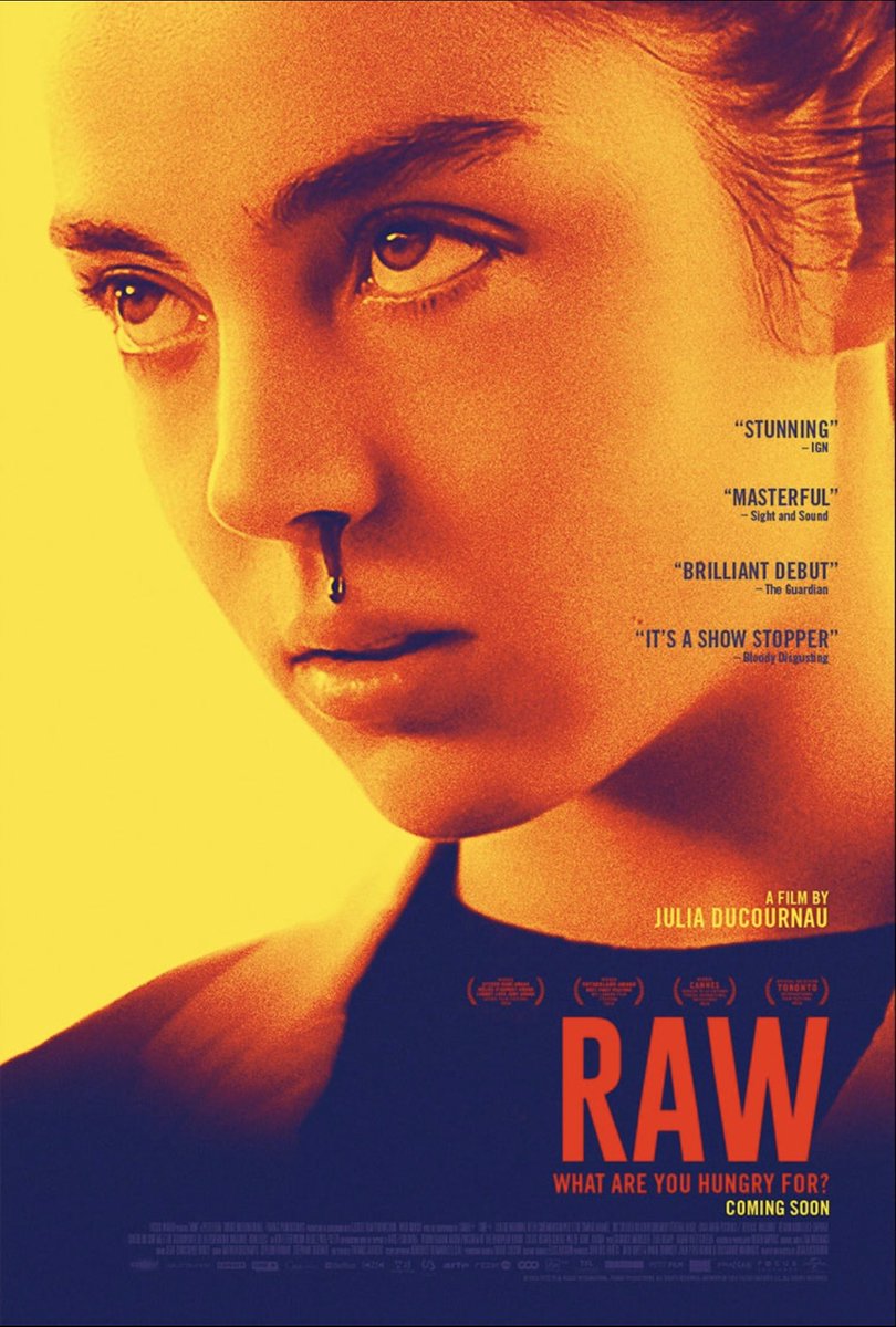 14. Raw (2016)A stunning and fascinating coming of age Belgian gore fest telling the story of a young girl from a fully vegetarian family starting a prestigious veterinary school - where she discovers she has an all consuming taste for human flesh