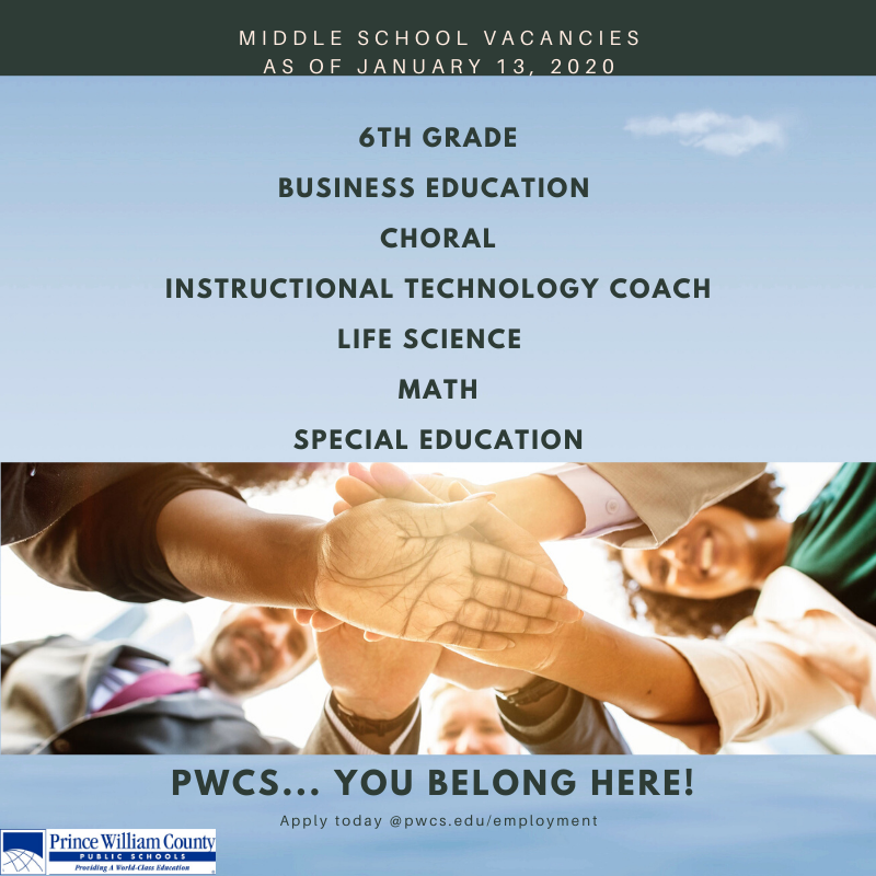 PWCS Recruit on Twitter "Join Our WorldClass School Division! We