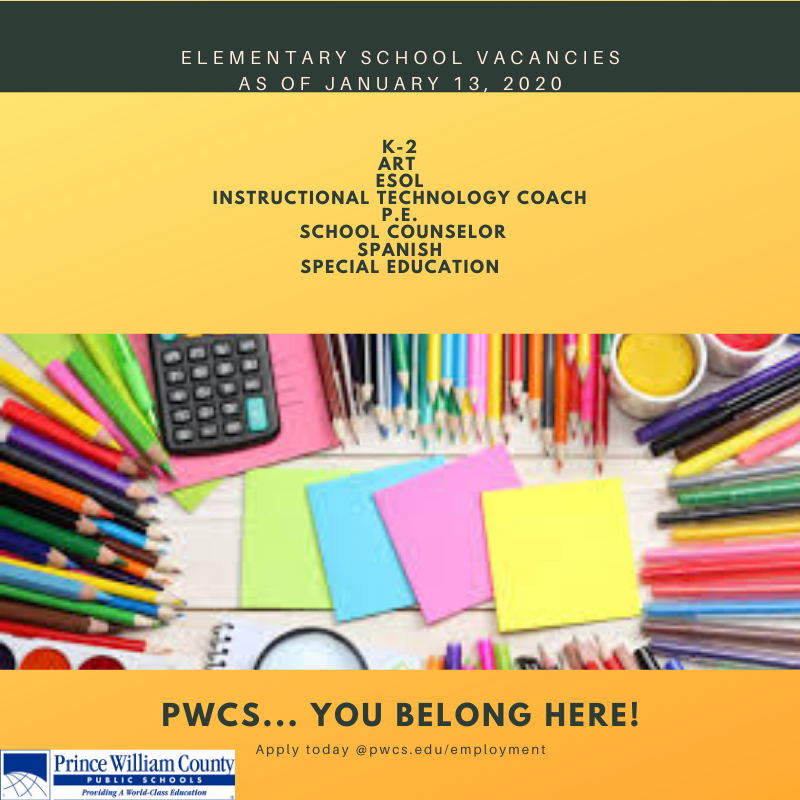 PWCS Recruit on Twitter "Join Our WorldClass School Division! We