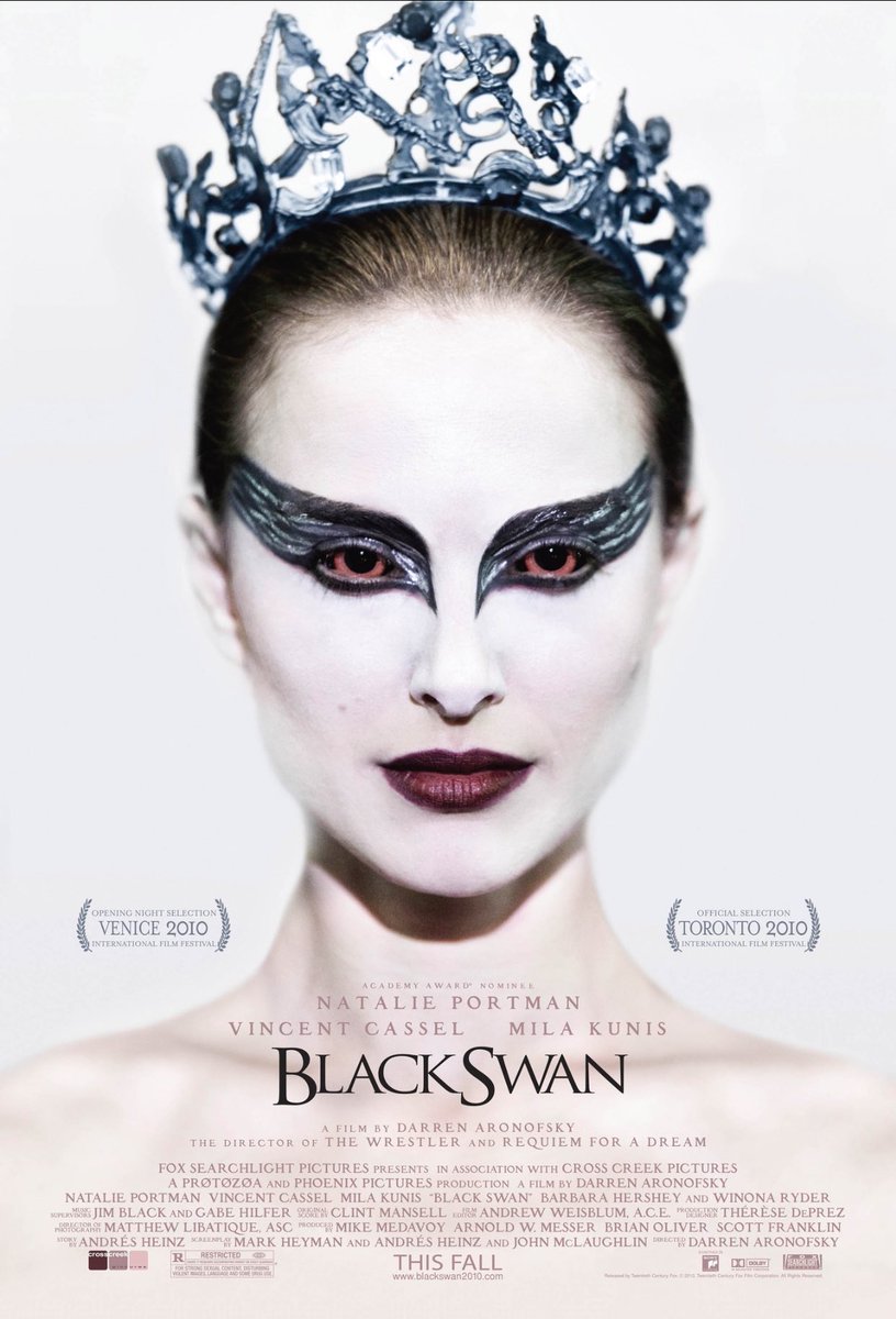 13. Black Swan (2010)Darren Aronofsky’s theatrical nightmare is Natalie Portman’s most compelling performance - the ultimate tale of jealousy and obsession with perfection, harrowing and enchanting: what more can be said? Deserving of all its accolades and love