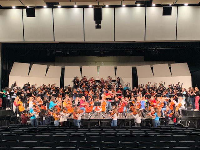 We had a blast rehearsing with the MGMS and OMS 7th graders for Fiddle Festival today. Come see the results of their hard work tonight at 7:00 in the MGSH auditorium.