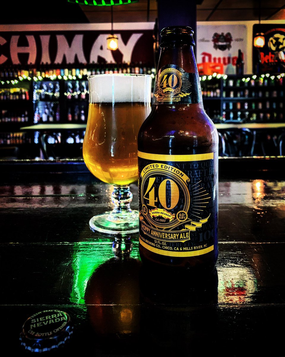 BEERchitect's tweet photo. A flavor definition of a change 40 years in the making. @SierraNevada “Hoppy Anniversary Ale” #anniversaryale #fortyyears #americanipa #ipa #westcoastipa #cabeer #craftbeer #beer #hiccup! https://t.co/idvaC6PIcu https://t.co/0ilnvtb9r0