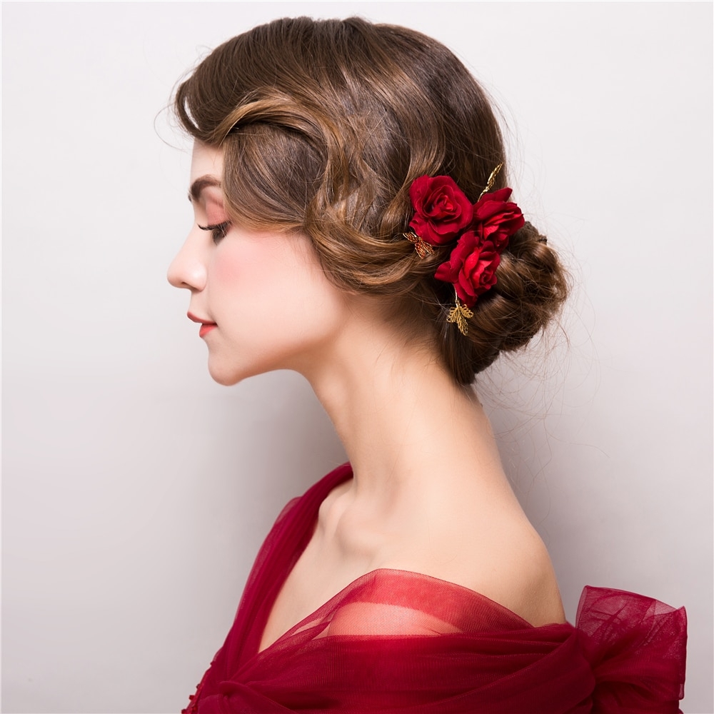 Passion Rose U-Shape Hairpin For Women #follow #longhairdontcare #coolhair #brown #me #hairdresser #bunsandtales
