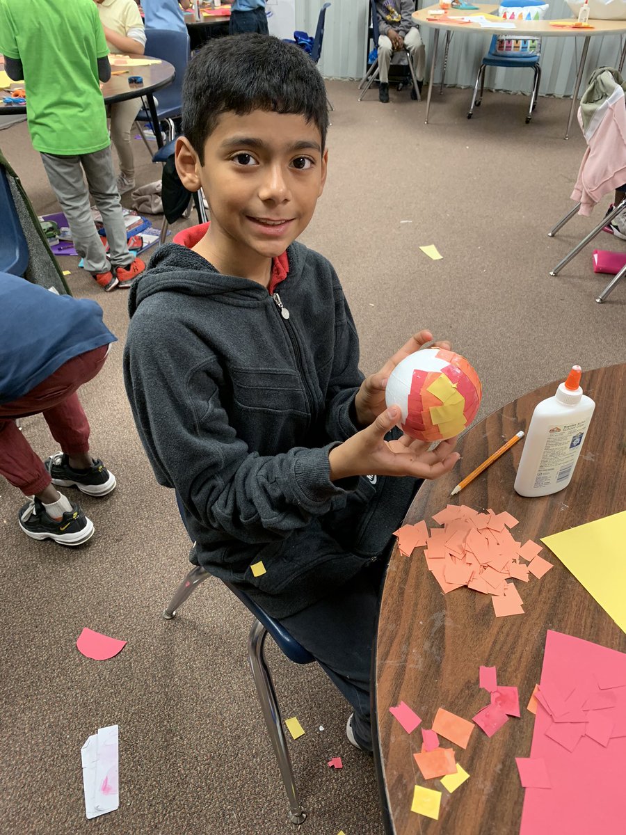 MrsManshack's tweet image. Today we created models of the sun! ☀️☀️ #CISDScienceRocks