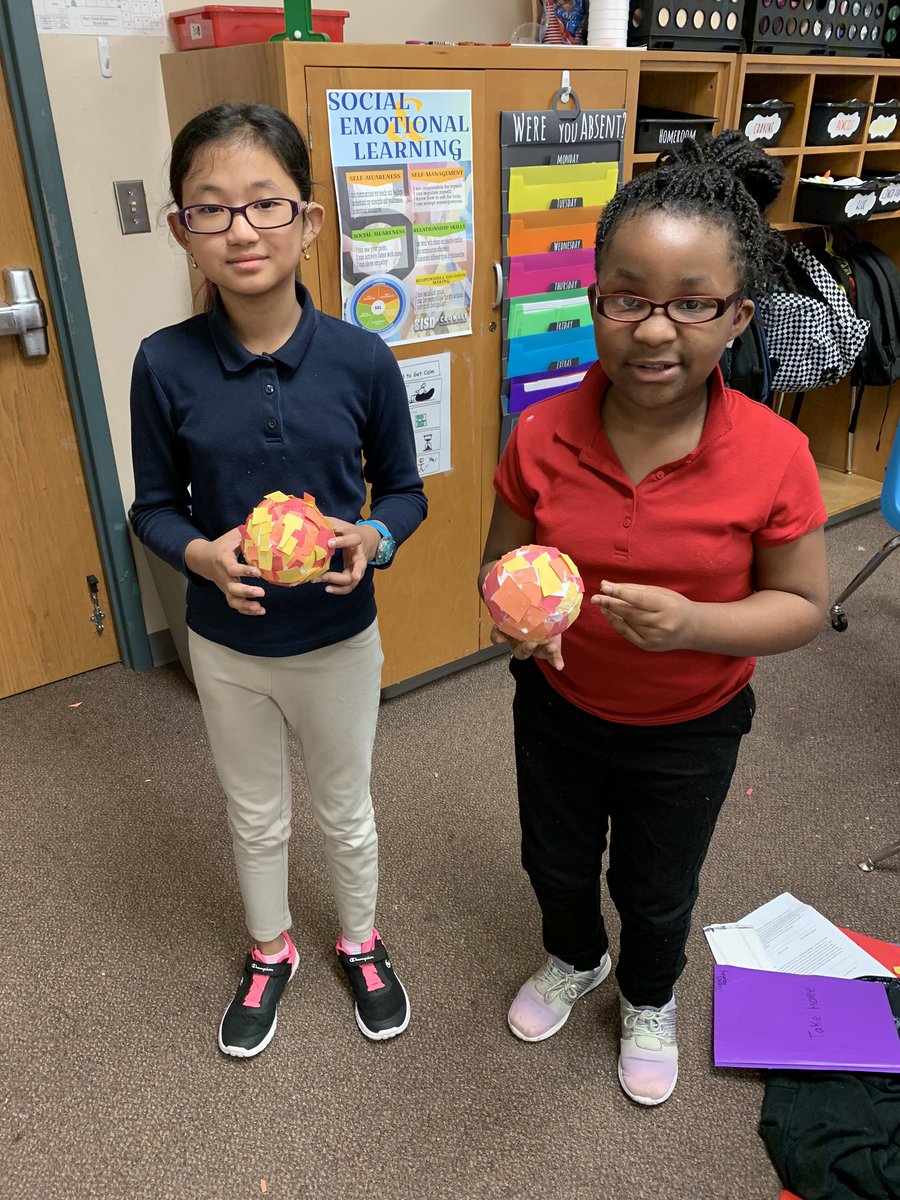 MrsManshack's tweet image. Today we created models of the sun! ☀️☀️ #CISDScienceRocks