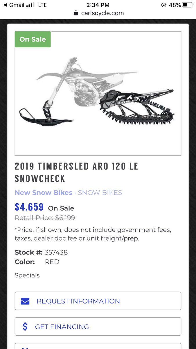 carlscycle's tweet photo. Click link below to check out all of our 2019 Timbersled deals going on through January 31, 2020.

https://t.co/fDdOO0nY0Z

Quick glimpse of the savings 👇👇 https://t.co/lIbnT6FCgJ