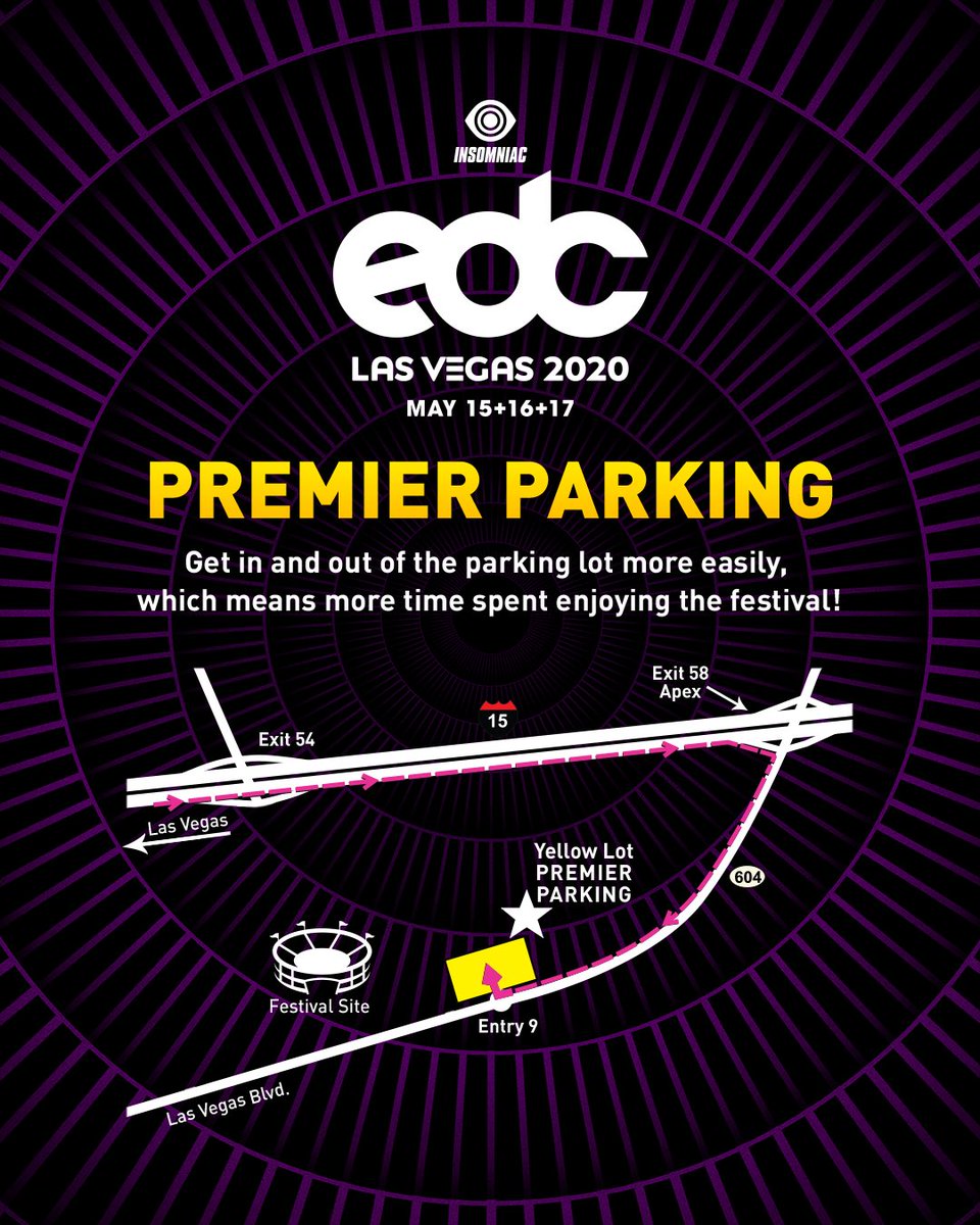 EDC Las Vegas on Twitter "No need to purchase a parking pass if you're