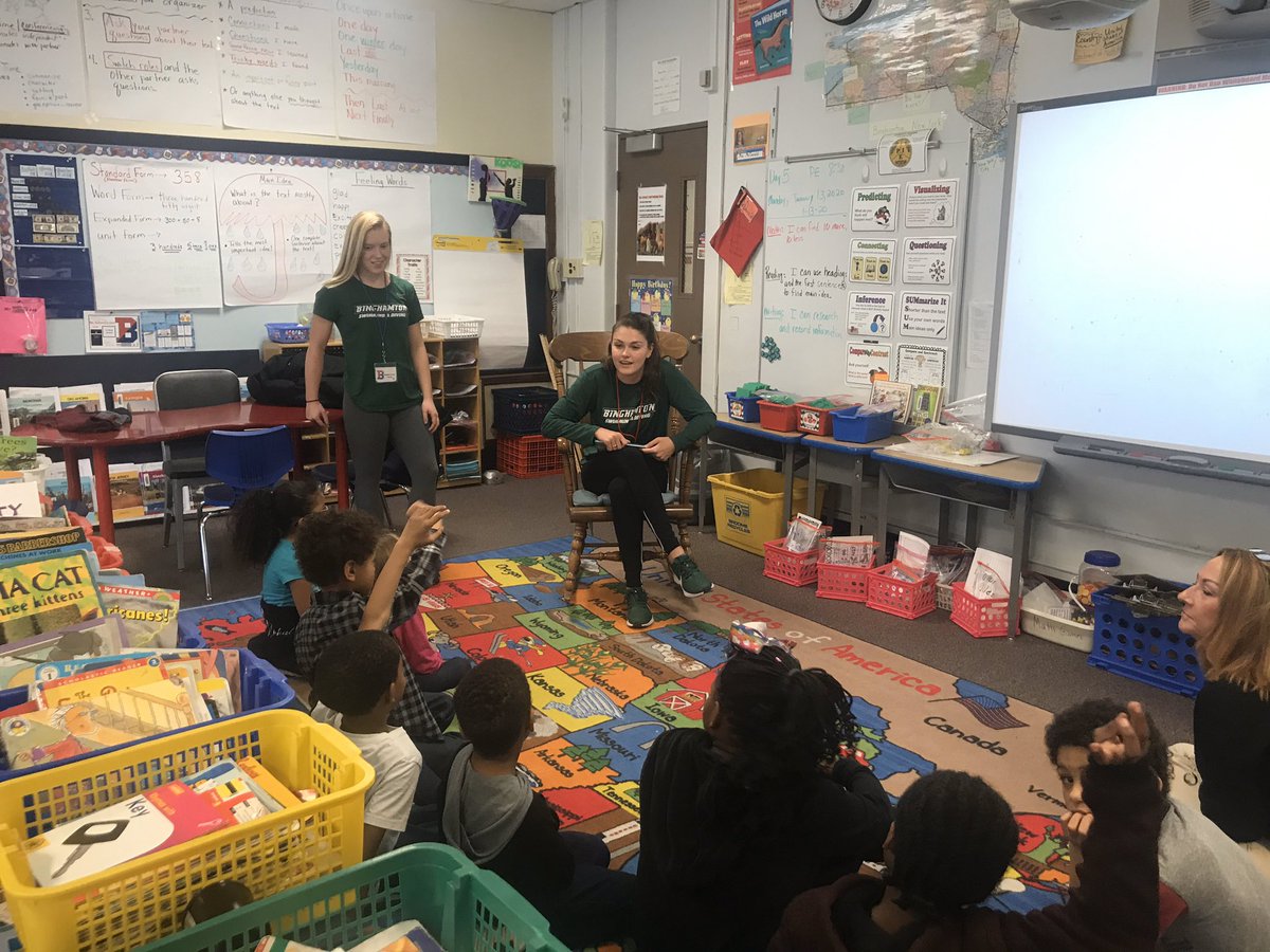 MsAnsbro's tweet photo. BU Swimming and Diving Team reading to our Wilson 2nd Graders!  #BPatriotProud https://t.co/27lEjqFjVL