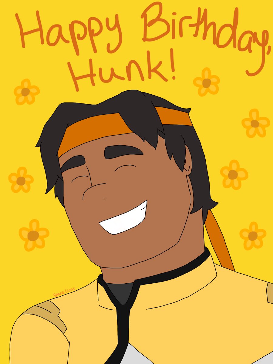 SpaceLions39's tweet photo. Happy birthday to one of the sweetest, most war, hearted cinnamon rolls in @Voltron. Happy b-day, Hunk!!! 💛
#VoltronHunkBirthday #Voltron #VoltronLegendaryDefender 
@TyLabine @LetsVoltron @joshkeaton @IBexWeBex @steveyeun @kimberlydbrooks @rhysiedarby @JeremyShada https://t.co/IuwQoNKFBe