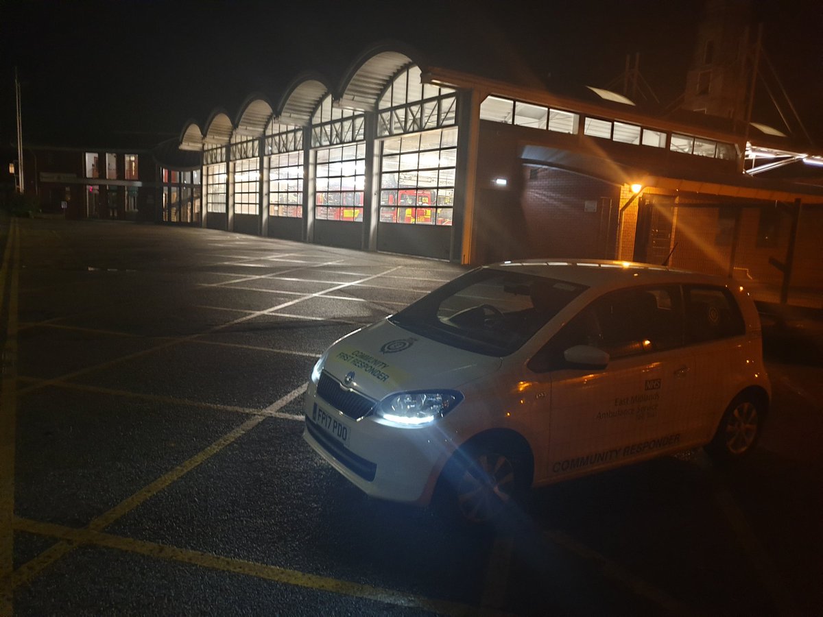 Gary and Scott are out tonight supporting <a href="/EMASNHSTrust/">East Midlands Ambulance Service NHS Trust</a>. Just returning from out 3rd job of the night! 🚑🚑 <a href="/EMAS_CFR/">EMAS Community Response Team</a>