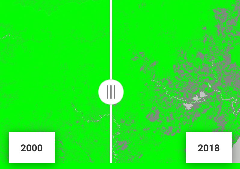 3x5Kartoteket's tweet photo. Indonesia er landet i verden der regnskogen forsvinner aller raskest. Dette kartet er et av mange laget for @regnskogfondet og visualiserer satellittdata av avskogingen: https://t.co/5r1Wsh0Qq8
#31dagermeddata #dataviz #maps https://t.co/ghI1BiZndG
