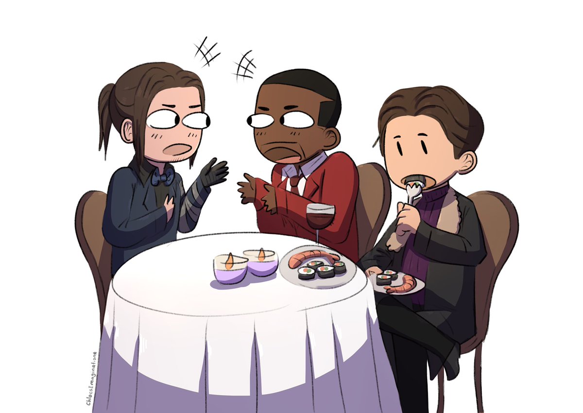 ?Third wheeling but with free food at least?
#FalconAndWinterSoldier 