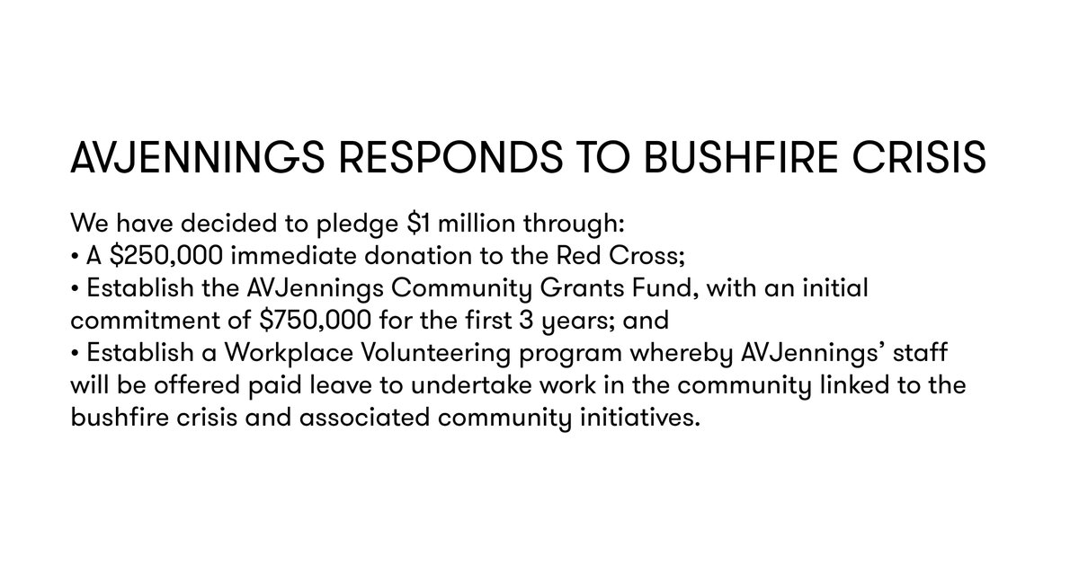 Click here to read the full media release: avjennings.com.au/news/2020/01/1…