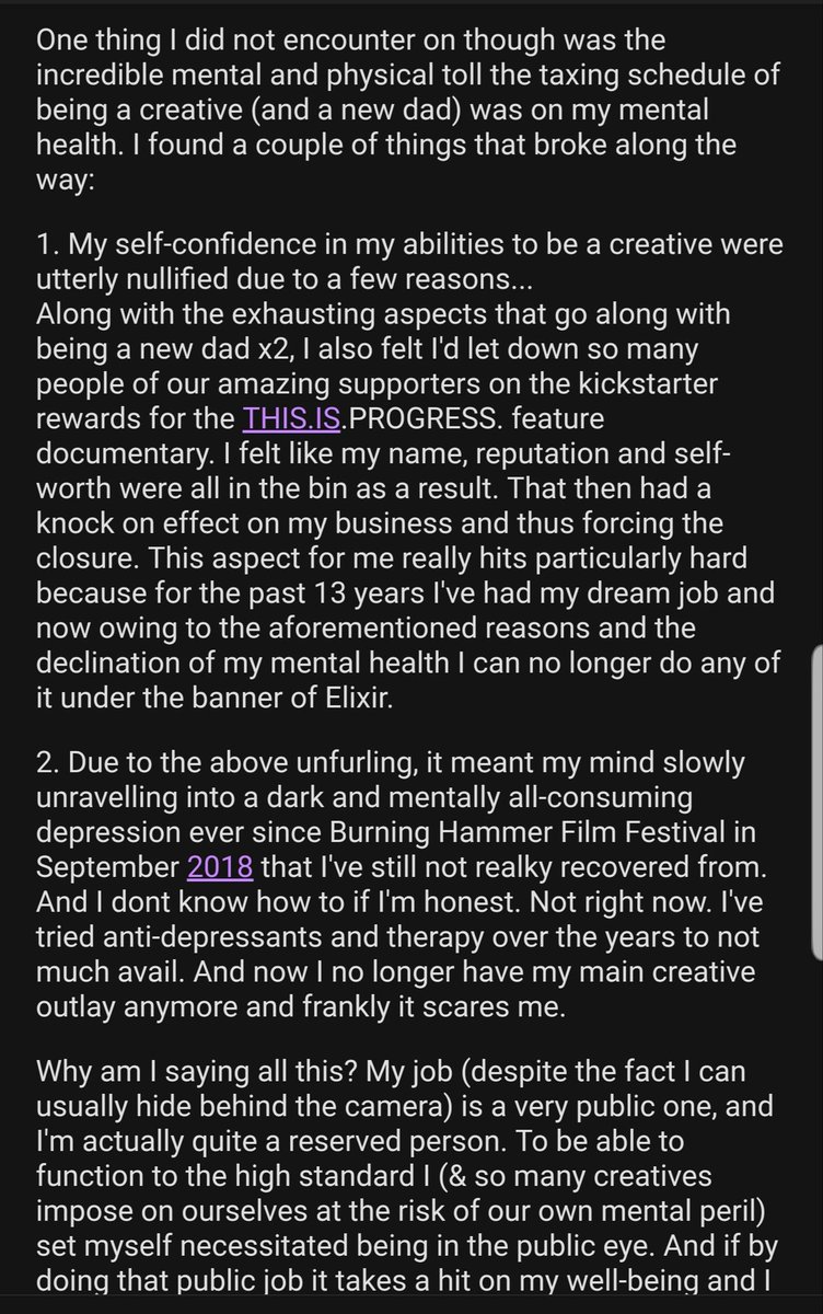 ElixirMediaProd's tweet image. I have a few things I need to say...

First is bye bye Elixir.

If you want to talk to me about work, that would be lovely thank you my DM's are open.